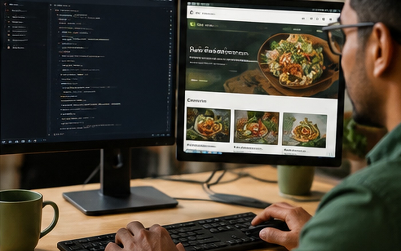 Professional food website infrastructure and hosting